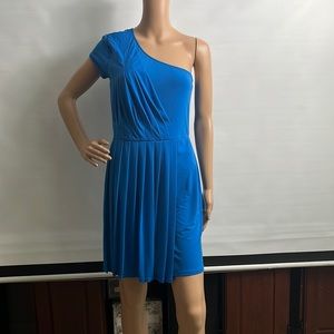 Gianni binni asymmetrical short blue dress